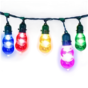 Rgb Christmas String Lights Png 30 PNG Image