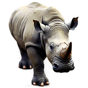 Rhino Digital Painting Png 24 PNG Image