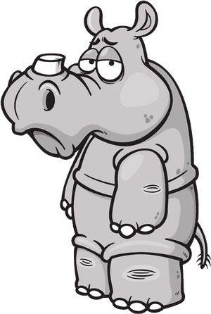 Rhinoceros Cartoon Clip Art - Rhinoceros, HD Png Download PNG image with transparent background