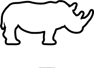 Rhinoceros Coloring Page - White Rhino Icon, HD Png Download PNG image with transparent background