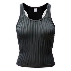 Ribbed Black Tank Top Png 16 PNG Image