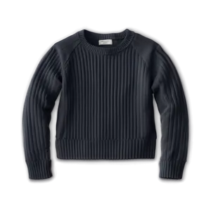 Ribbed Crewneck Sweater Png 79 PNG Image