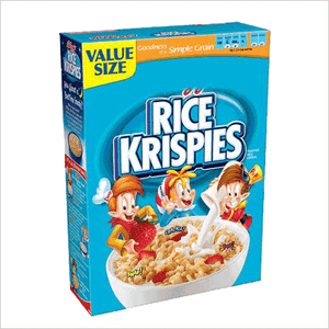 Rice Krispies Cereal Box Value Size PNG with transparent background