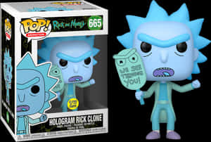 Rickand Morty Hologram Rick Clone Funko Pop PNG image with transparent background
