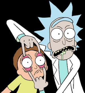 Rickand Morty Panic Expression PNG image with transparent background