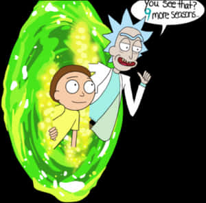 Rickand Morty Portal Adventure PNG image with transparent background