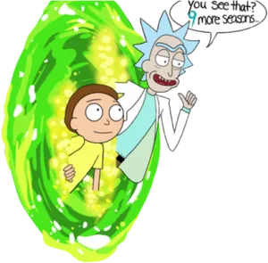 Rickand Morty Portal Adventure PNG Image