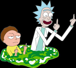 Rickand Morty Portal Adventure PNG image with transparent background