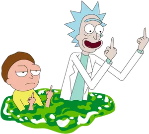 Rickand Morty Portal Adventure PNG Image