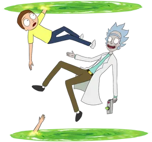 Rickand Morty Portal Adventure PNG Image