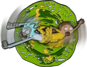 Rickand Morty Portal Escape PNG Image