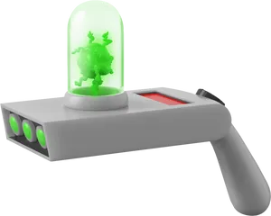 Rickand Morty Portal Gun Render PNG Image