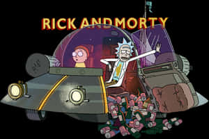 Rickand Morty Spaceship Adventure PNG image with transparent background