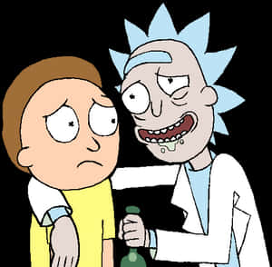 Rickand Morty Uncomfortable Moment PNG image with transparent background