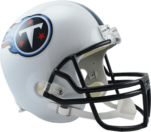 Riddell Deluxe Replica Helmet - Tennessee Titans Football Helmet PNG image with transparent background