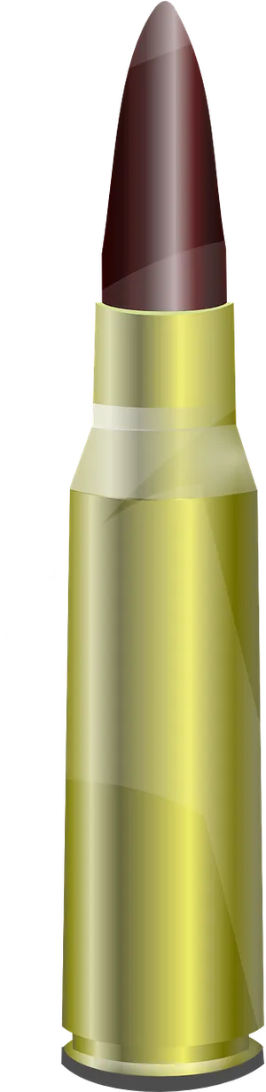 Rifle Cartridge Illustration PNG Image