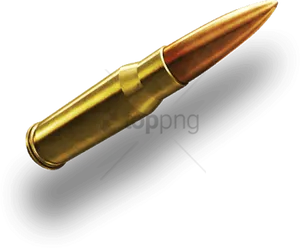 Rifle Cartridgeon Dark Background PNG Image