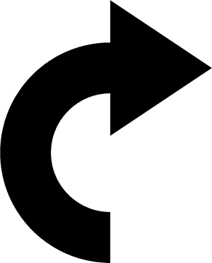 Right Arrow Direction Sign PNG image with transparent background