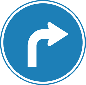 Turn Right Traffic Sign, HD Png Download PNG image with transparent background