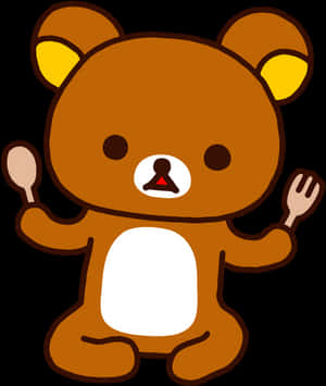 Rilakkuma Character Illustration PNG image with transparent background