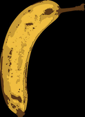 Ripe Banana Illustration PNG image with transparent background