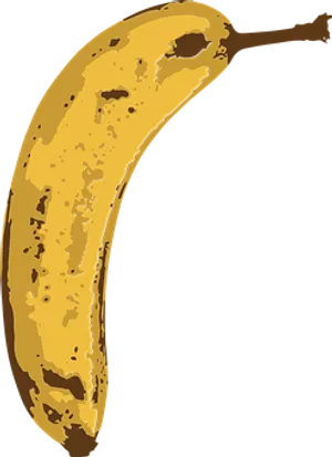 Ripe Banana Illustration PNG Image