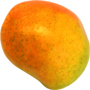 Ripe Mango Single Fruit PNG with transparent background