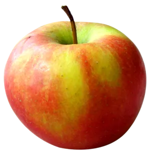 Ripe Red Apple Isolated PNG Image