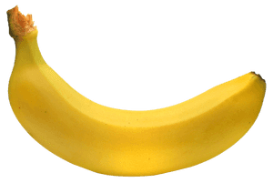 Ripe Yellow Banana PNG with transparent background