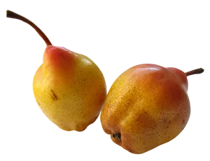 Ripe Yellow Pears Fruit PNG Image