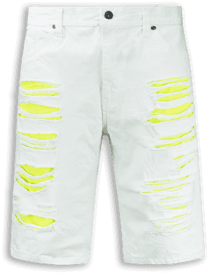 Ripped Denim Jeans Shorts Fray Distressed Fashion - Bermuda Shorts, HD Png Download PNG image with transparent background