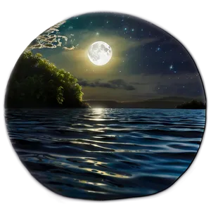 Ripple Under Moonlight Png 82 PNG Image