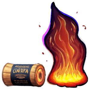 Roaring Campfire Glow PNG 96 PNG