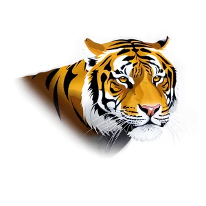 Roaring Tiger Face Vector Png 06252024 PNG Image