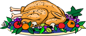Thanksgiving Turkey Dinner Clipart, HD Png Download PNG with transparent background
