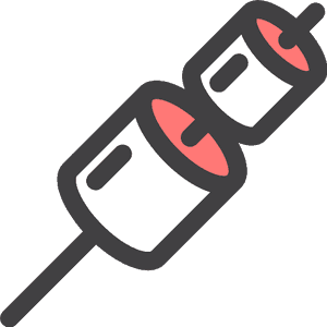Roasted Marshmallows Icon PNG image with transparent background