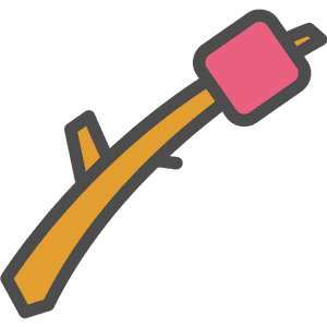 Roasting Marshmallow Icon PNG image with transparent background