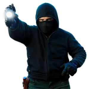 Robber With Flashlight Png Tlr77 PNG Image