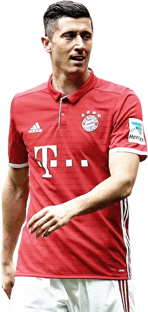 Robert Lewandowski Bayern Munich Kit PNG Image