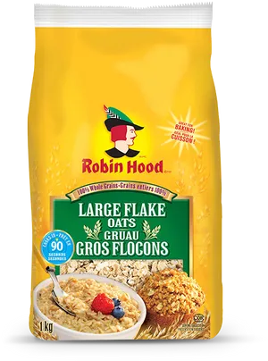 Robin Hood Large Flake Oats Package PNG Image