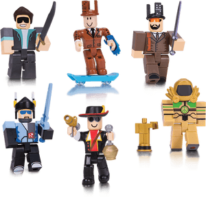 Roblox Action Figures Collection PNG image with transparent background