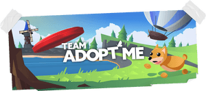 Roblox Adopt Me Team Banner PNG image with transparent background