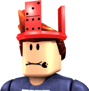 Roblox Character Red Hat PNG image with transparent background