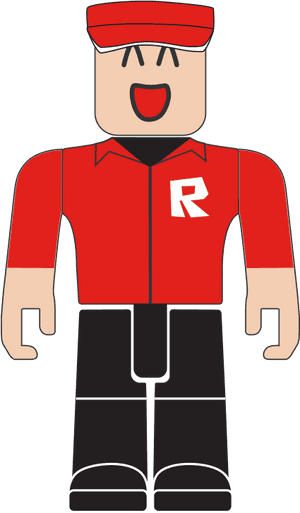 Roblox Character Red Shirt R Logo PNG image with transparent background