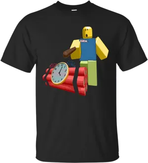 Roblox Character T Shirt Design PNG Image