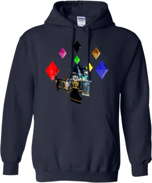 Roblox Character V I P Hoodie Design PNG Image