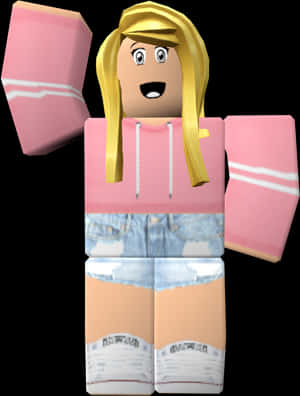 Roblox Character With Surprised Face PNG