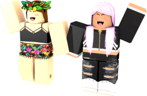 Roblox_ Characters_ Celebration_ Pose PNG image with transparent background