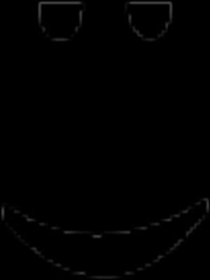 Roblox Classic Smile Face Graphic PNG