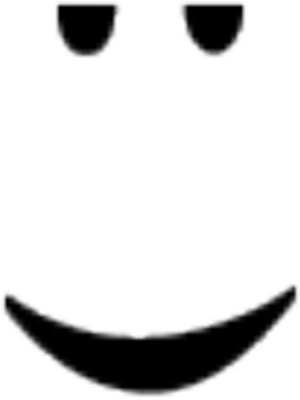 Roblox Classic Smile Face Graphic PNG Image